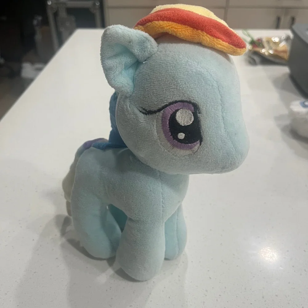 My Little Pony Rainbow Dash Plush Toy Blue Rainbow Mane‎ Tail